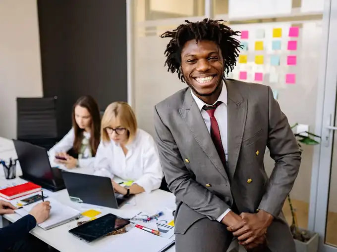A graduate at work